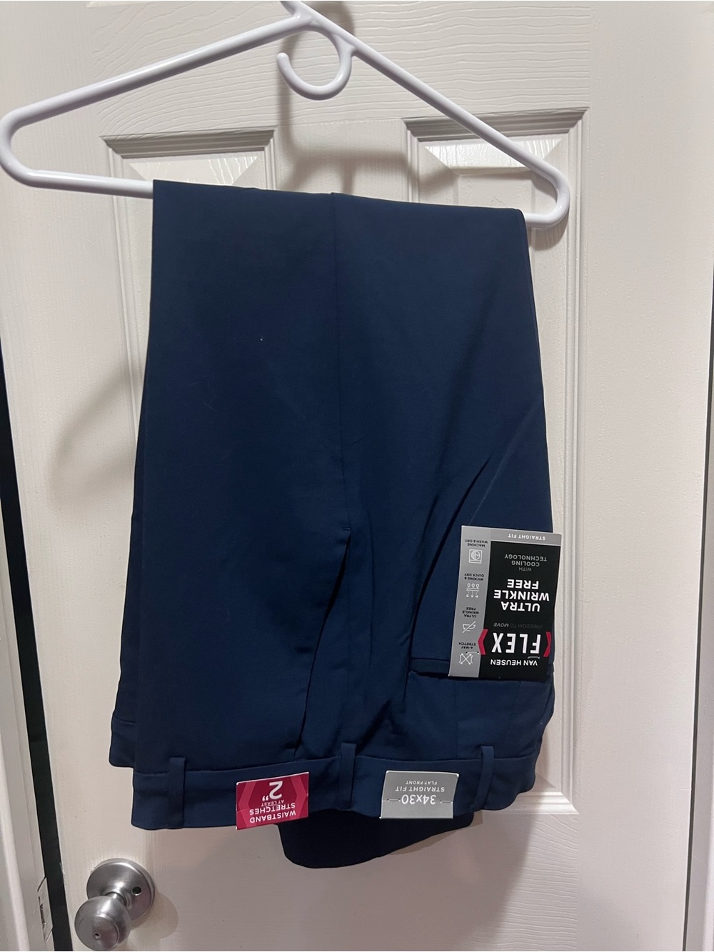 Men's Navy Dress Pants - Slim Fit